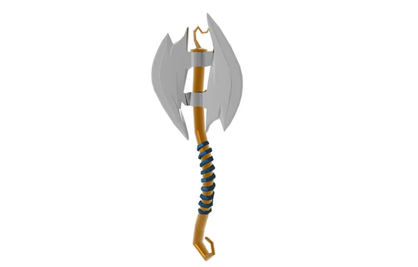 Ilustración Vectorial Una Espada Vikinga Dibujos Animados —  Fotos de Stock