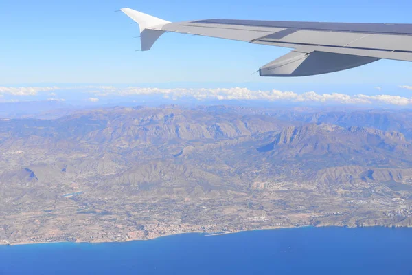 Avião Sobre Espanha — Fotografia de Stock