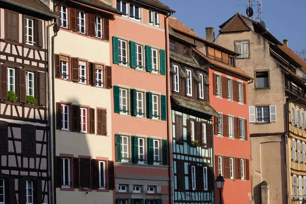 Maisons Colombage Dans Vieille Ville Strasbourg — Photo