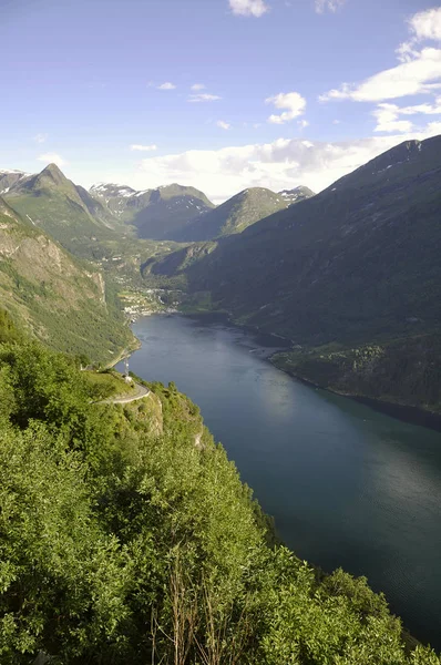 Imagen Del Fiordo Geirangerfjord — Foto de Stock