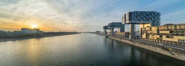 Rheinauhafen Deki Kolonya Turna Evleri — Stok fotoğraf