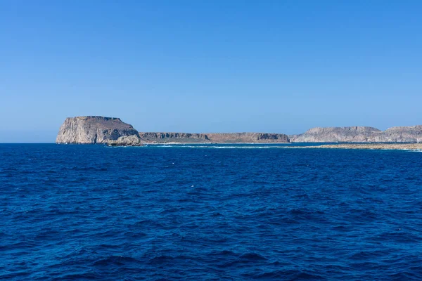 Θαλάσσια Κάπα Θέα Από Θάλασσα Στη Δυτική Ακτή Της Κρήτης — Φωτογραφία Αρχείου