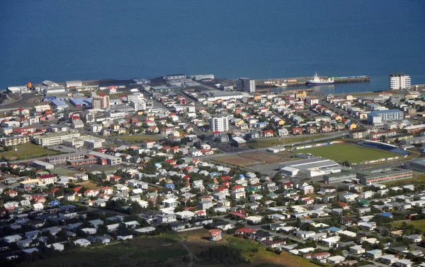 Keflavik Reykjanes Νησί Νησί Εναέρια Άποψη Εναέρια Άποψη Iceland Πόλη — Φωτογραφία Αρχείου