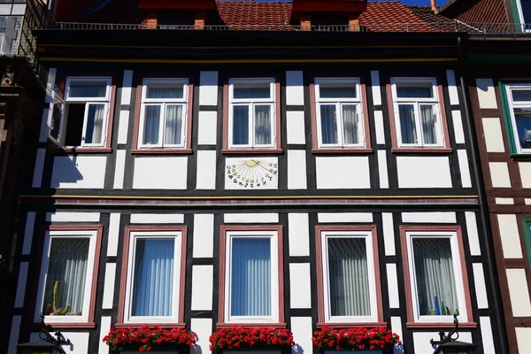 Stadtansichten Fassaden Bad Gandersheim Niedersachsen — Stockfoto