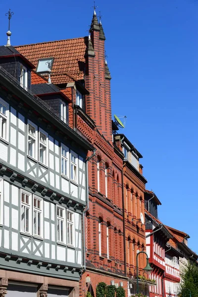 Paisagens Urbanas Fachadas Gandersheim Ruim Menor Saxônia — Fotografia de Stock