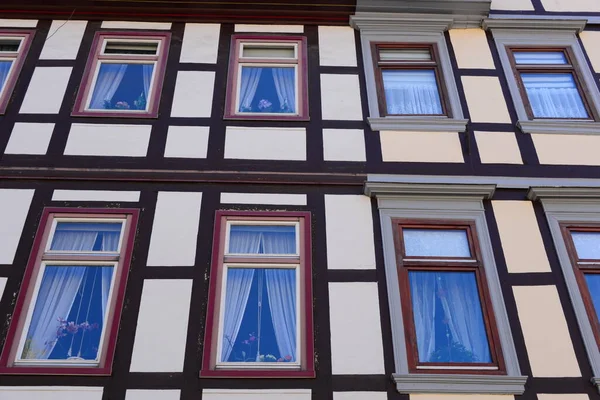 Stadtansichten Fassaden Bad Gandersheim Niedersachsen — Stockfoto