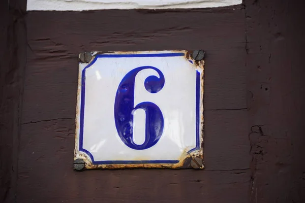 House Facades Street Signs Email Lower Saxony House Number — Stock fotografie