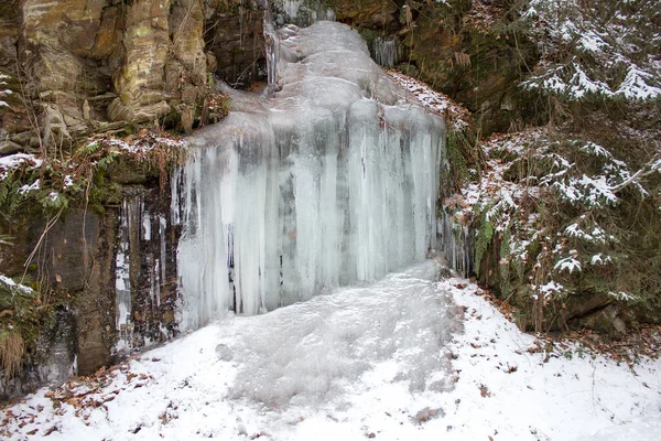 Petite Cascade Modifiée Dans Une Réserve Naturelle Forestière Styrie — Photo