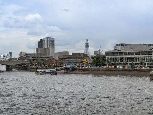 River Thames Londra Birleşik Krallık Panoramik Manzarasını — Stok fotoğraf