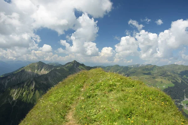 Κορυφή Zafernhorn Bregenzerwald Bregenzerwaldgebirge Βουνό Βουνά Βουνά Άλπεις Vorarlberg Αυστρία — Φωτογραφία Αρχείου