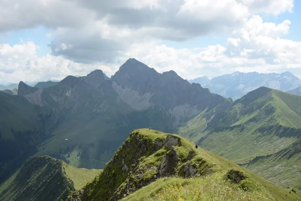 Summit Zafernhorn Bregenzerwald Bregenzerwaldgebirge Mountain Mountains Mountains Alps Vorarlberg Austria — Fotografia de Stock