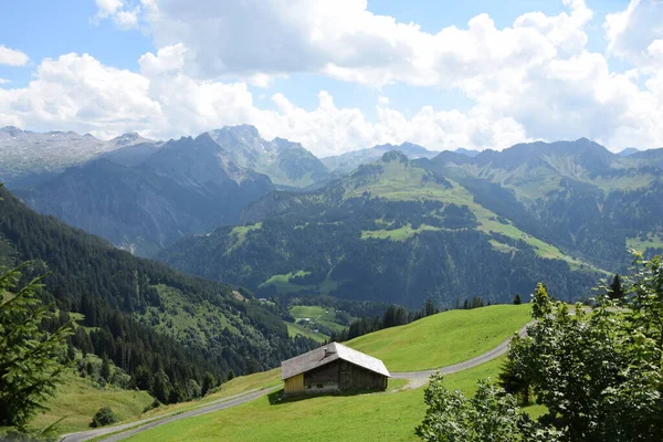 Chata Alpejska Faschinajoch — Zdjęcie stockowe