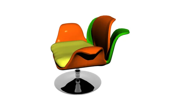 椅子の3Dレンダリング — ストック写真
