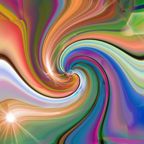 Абстрактный Цвет Фона Горизонтального Градиента Визуальными Волнами Эффектами Освещения Вращения — стоковое фото