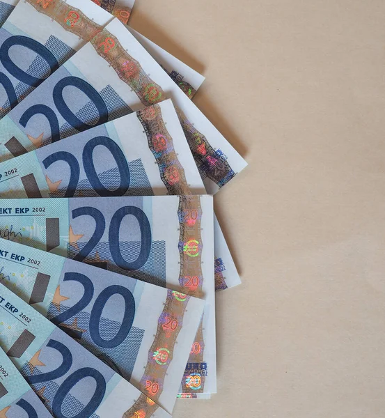 Eurobankbiljetten Eur Munteenheid Van Europese Unie Met Kopie Ruimte — Stockfoto