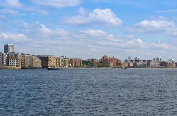 Rıhtım Üzerinde River Thames Ngiltere London Docklands — Stok fotoğraf