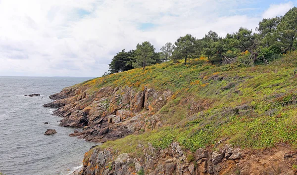 Atlantkusten Nära Arzon Rhuys Halvön — Stockfoto