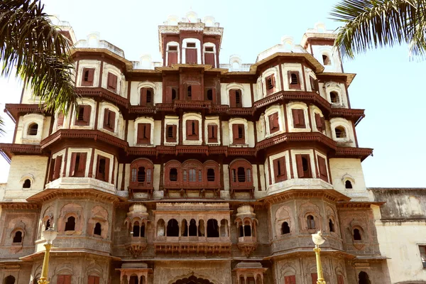 Rajwada Είναι Ένα Ιστορικό Παλάτι Στην Πόλη Indore Ιστορική Αρχιτεκτονική — Φωτογραφία Αρχείου