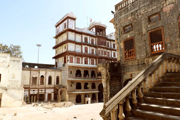 Rajwada Ist Ein Historischer Palast Der Stadt Indore Historische Architektur — Stockfoto