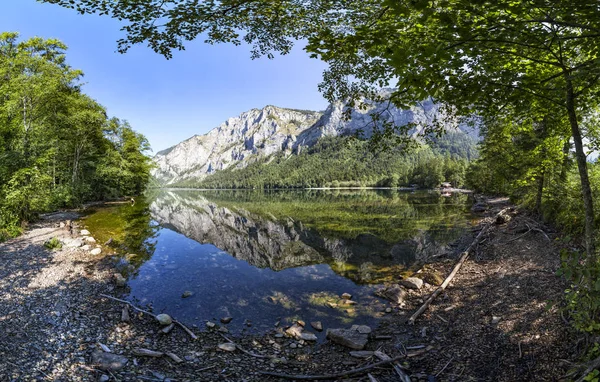 Lago Leopoldsteiner Perto Eisenerz Estíria Áustria — Fotografia de Stock