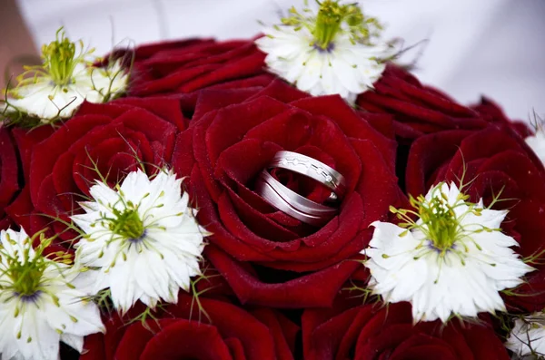 Ramo Boda Rosas Rojas — Foto de Stock