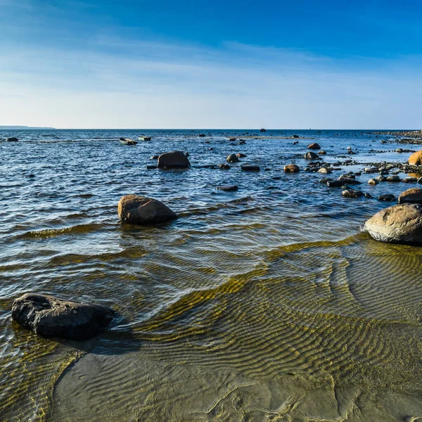 Lågt Tidvatten Vid Östersjöns Kust — Stockfoto