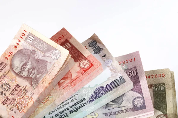 Stapel Indiaas Geld — Stockfoto