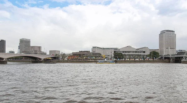River Thames Londra Birleşik Krallık Panoramik Manzarasını — Stok fotoğraf