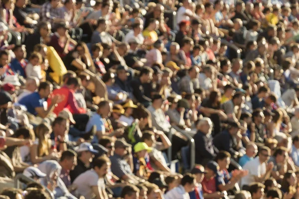 Desfocado Pessoas Participando Evento Estádio Livre — Fotografia de Stock