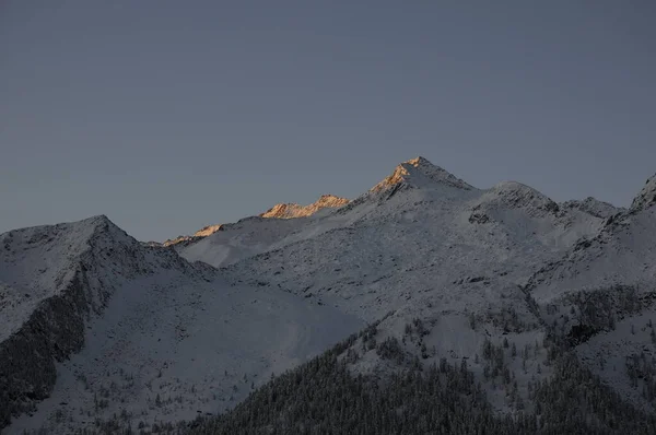 Berge Hochkrimml Berg Winter Schnee Gipfel Berg Hochtauern Tauern Berge — Stockfoto