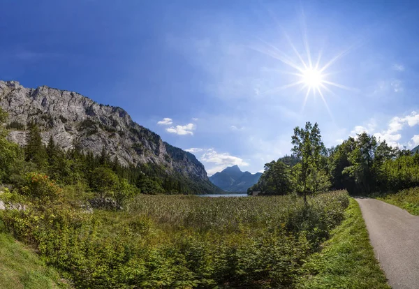 Carretera Lago Leopoldsteiner Cerca Eisenerz Styria Austria — Foto de Stock