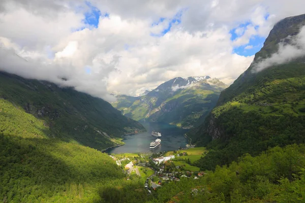 Noorwegen Natuur Landschap Achtergrond — Stockfoto