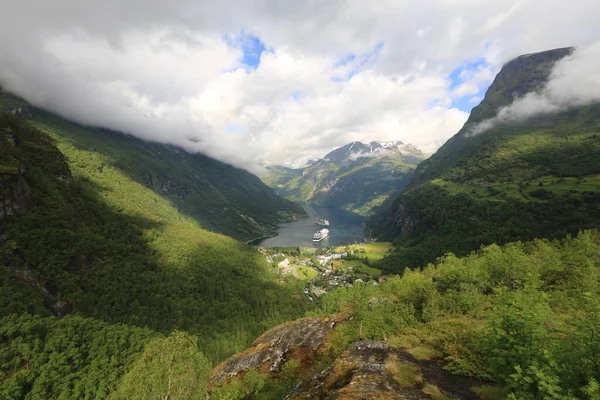 Noruega Sobre Naturaleza Paisaje Fondo — Foto de Stock