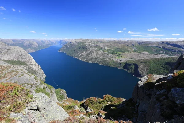 Norwegia Tle Krajobrazu — Zdjęcie stockowe