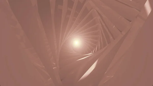 Абстрактный Фон Спиральным Туннелем Рендеринг — стоковое фото