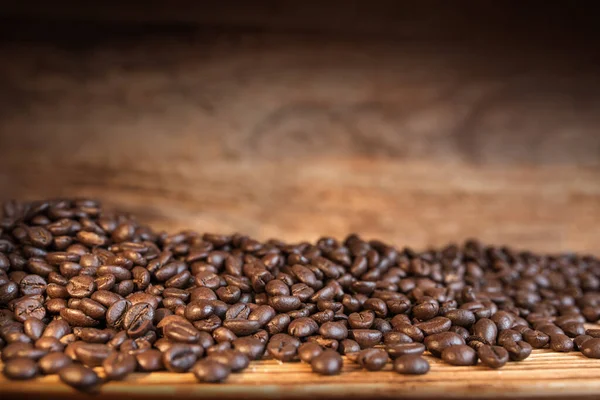 Kaffeebohnen Hintergrund Nahaufnahme — Stockfoto