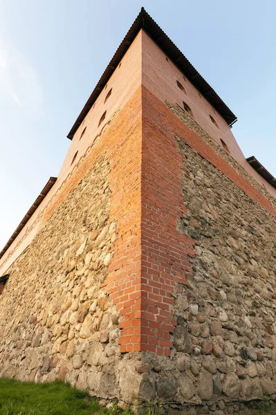 Photographed Close Some Details Old Fortress Located City Lida Belarus — Stock Photo, Image