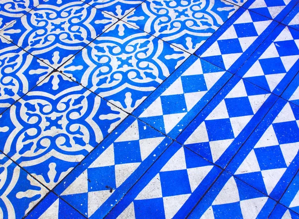 Oriental Blue White Pattern Background — Stock Photo, Image