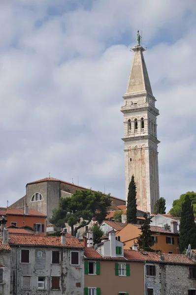 Rvinj Istria Croatia Sea Mediterranean Coast Півострів Старе Місто Мальовничий — стокове фото