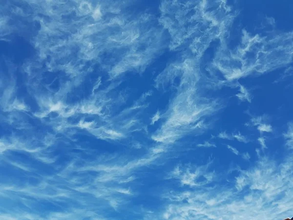 Cielo Nubes Naturaleza Azul Blanca — Foto de Stock