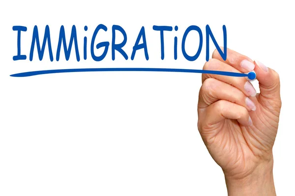 Imigração Einwanderung Und Asyl — Fotografia de Stock