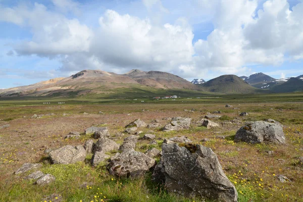 Krajobraz Stykkisholmur Iceland Vesturland Snaefellsnes Góra Góry Natura Zachód Góra — Zdjęcie stockowe