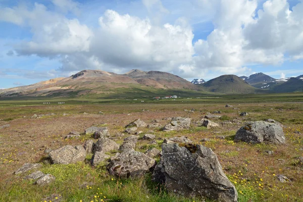 Landschap Stykkisholmur Ijsland Vesturland Snaefellsnes Berg Bergen Natuur West Berg — Stockfoto