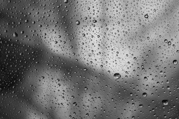 Regentropfen Auf Glas Regentropfen Auf Klarem Fenster — Stockfoto