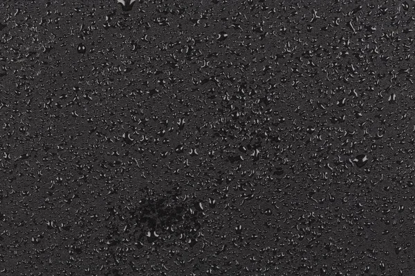 Gotas Agua Sobre Fondo Textura Superficie Piedra Oscura — Foto de Stock