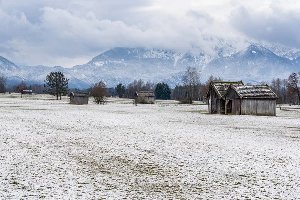 Winter Uitlopers Van Alpen — Stockfoto
