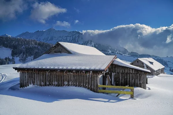 Vista Panorâmica Paisagem Majestosa Dos Alpes — Fotografia de Stock