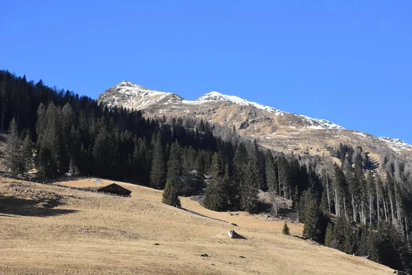 Tyrol Oriental Winkeltal Montagnes Villrater Hiver Neige Glace Hochalmspitze Vallée — Photo