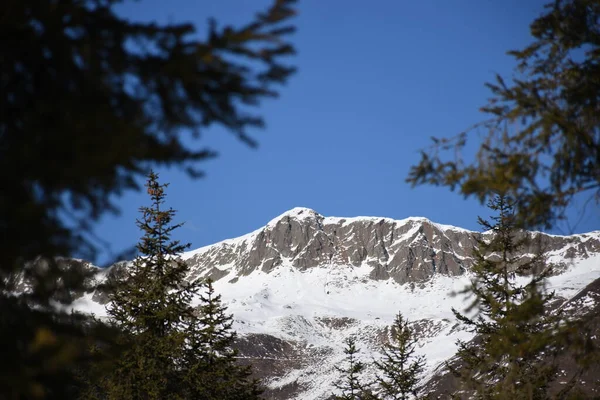 Kelet Tyrol Winkeltal Falusias Hegyek Tél Jég Hochalmspitze Völgy — Stock Fotó