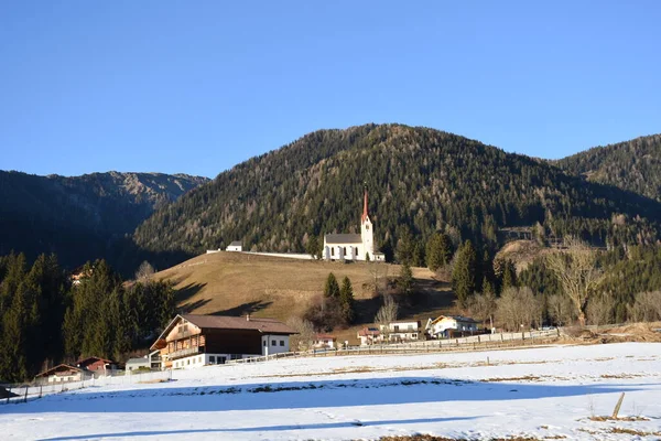 Streets East Tyrol Alta Pusteria Parish Church James Elder Church — Stock Photo, Image